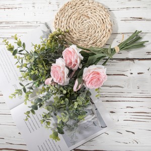 DY1-2300 artificial Frumos tulpină de trandafir lung buchet de flori pentru decorarea nunții acasă