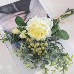 DY1-2299 atacado flores de seda haste de flor artificial como presente rosa flor decoração de casamento