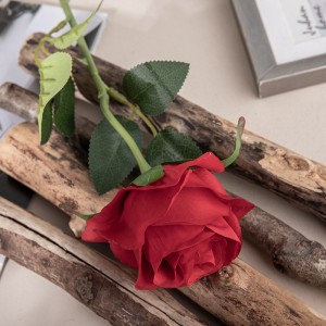 MW41105 Décoration de mariage à la maison fleurs en soie vraie touche Rose artificielle bleu royal fleurs décoratives et couronnes toucher naturel boîte + carton