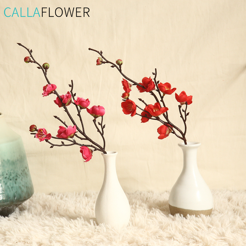 MW36890 Artificial Flowers Wintersweet Plum Blossom Branch For Home Wedding Decor 2 buyers
