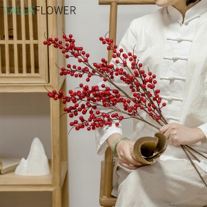 MW61209 Low Cost oem handmade oversized Christmas artificial berry