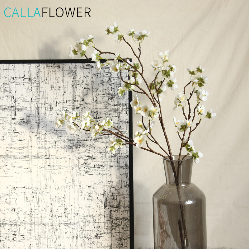 MW38958 Kompozycje kwiatowe Sztuczne białe gałęzie kwiatu wiśni Dekoracje ślubne