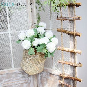 DY1-1087 Lule artificiale Mëndafshi i bardhë Luleradhiqe Spray me top lulesh me lule Dekor për dasmën e shtëpisë