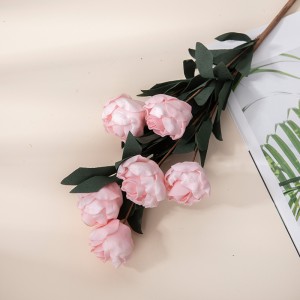 MW09918 Bunga Mawar Sentuhan Asli PE Batang Mawar Tunggal Untuk Hiasan Pejabat Rumah Majlis Perkahwinan