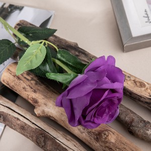 MW41105 Hiasan Perkahwinan Rumah Bunga Sutera Sentuhan Sebenar Rose Bunga Hiasan & Karangan Bunga Biru Diraja Tiruan Kotak Sentuh Semulajadi + karton