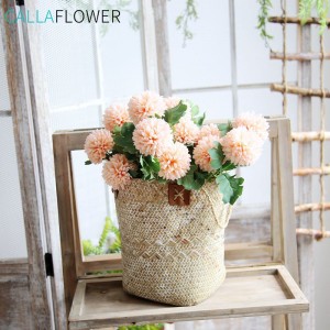 DY1-1087 Bunga Buatan Sutera Putih Dandelion Puff Bunga Semburan Bola Hiasan Perkahwinan Rumah