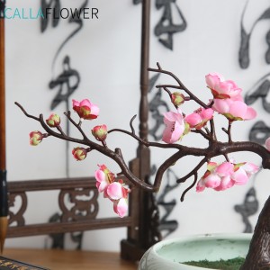MW36833 New Style Artificial Silk Cherry Blossom Fake Flowers Plum Blossom Floral Wedding Party Decor