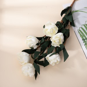 MW09918 Natual Touch Rose Flowers PE Jedna stabljika ruže za svatove Dekoracija kućnog ureda