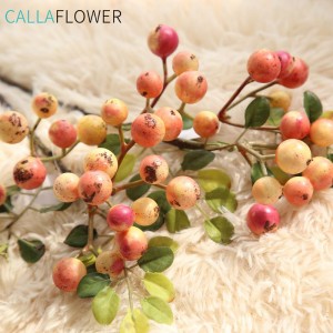 GF12122-1 Christmas Berries Craft Artificial Orange Berry Branch/Picks For Decoration