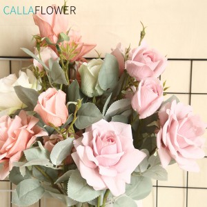 MW64233 Quality made in China Long Stem Arrangements foam rose artificial flower Home decoration