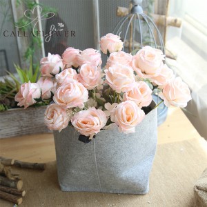 MW55504 Hot Sale umetno cvetje šopek vrtnic za poročno dekoracijo doma