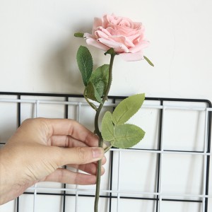 MW69911 Rose bianche fiori di seta artificiali decorazione per matrimonio, festa a casa, ufficio