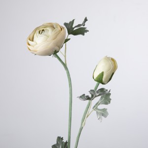 GF15636 Branches de fausses fleurs de mariage fleur de soie de renoncule unique artificielle GF15636