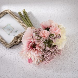 MW83115 Jual Terlaris Buket Bunga Buatan Kain Ranunculus Gerbera untuk Dekorasi Taman Pernikahan