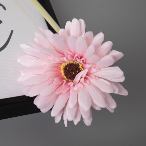 GF10004 Artificial Flower Wholesale Silk Floking Simulated Gerbera Flower Long Stem