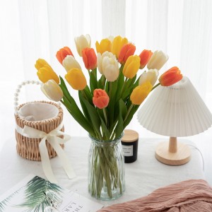 MW59901 Recién llegado, flor Artificial, tallo de tulipán de tacto Real, decoración realista conservada para fiesta en casa y boda