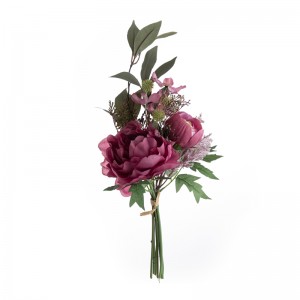 DY1-3811 Artificial Flower BouquetPeonyAstilbeLeafFactory တိုက်ရိုက်ရောင်းချခြင်း Valentine's Day လက်ဆောင်