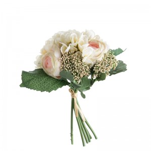 DY1-3248 Букет од вештачко цвеќе Ранункулус хидранџа Жешка продажба Декоративно цвеќе