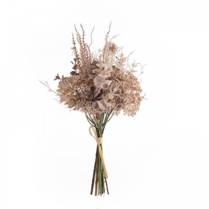 DY1-6040A Dirbtinės gėlės augalas Spygliuočių rutulys Eukalipto fabrikas Tiesioginis vestuvių papuošalų šventinių dekoracijų pardavimas