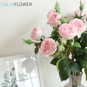 MW59991 barato venda Quente flor artificial rosa flor decorativa para decoração de casamento