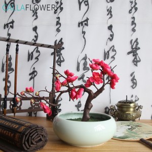 MW36833 New Style Artificial Silk Cherry Blossom Fake Flowers Plum Blossom Floral Wedding Party Decor