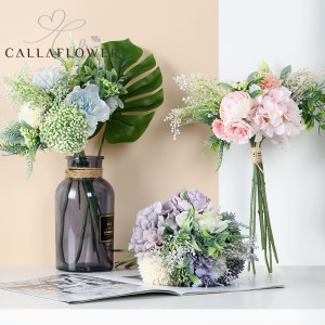 MW66781 – ruban de noël en latex de soie, bouquet de pivoines artificielles, fleur pour décoration de mariage, offre spéciale