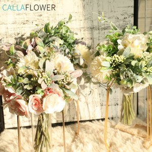 MW66780 Bouquet di nozze artificiale multifunzionale di Peonia Ortensia cù decorazione di tavulinu di fiori all'aperto
