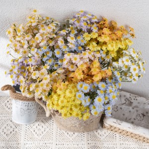 MW66002 Mini Oríkĕ Siliki Nice Daisy Chamomile Chrysanthemum Lapapo Eto Afọwọṣe Fun Ohun ọṣọ Yara Living Party