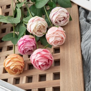 DY1-6300 פרח מלאכותי ורד פופולרי לקישוט חתונת גן