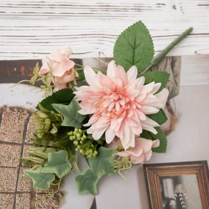 MW55706 Artificial Flower Bouquet Dahlia Popular Wedding Centerpieces