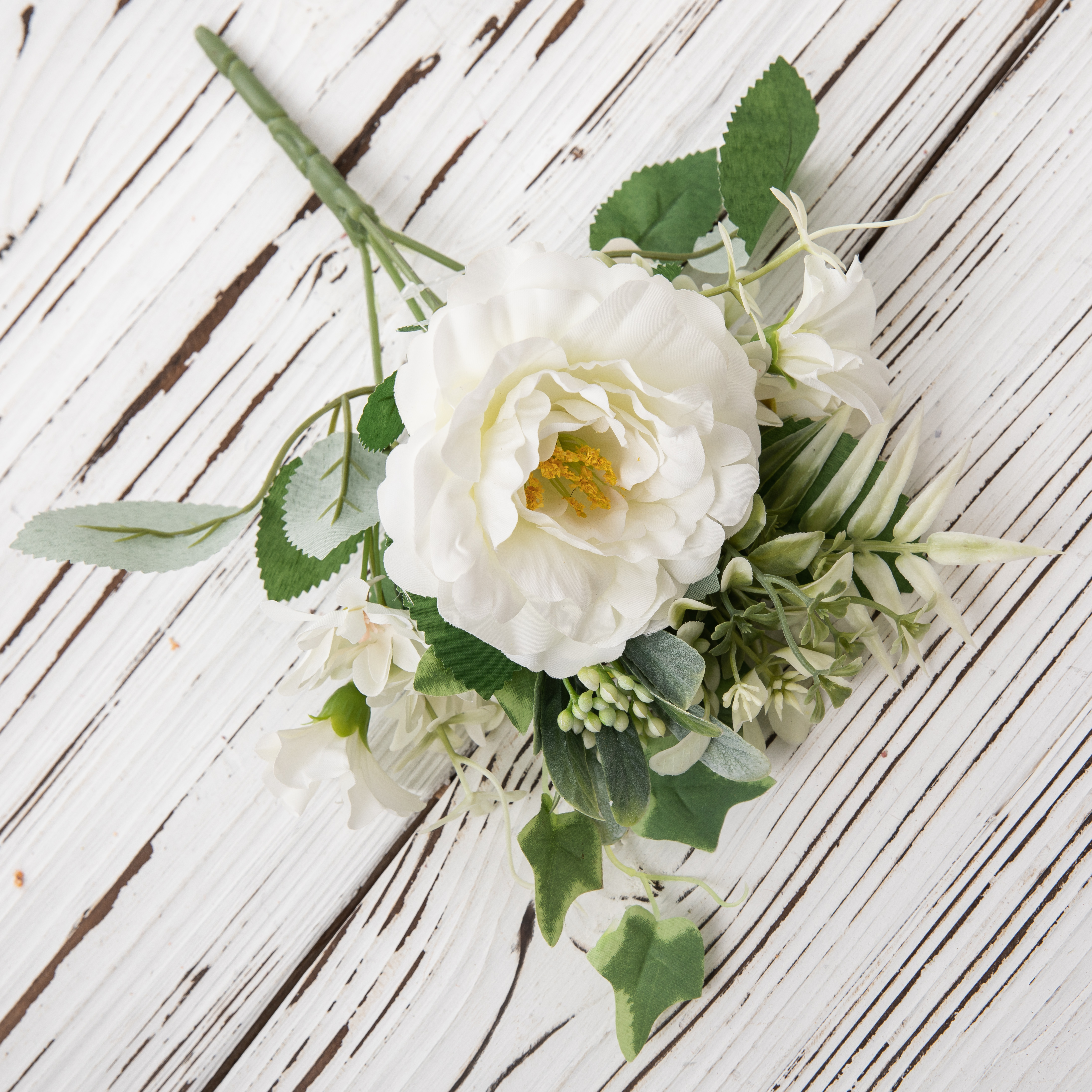MW55711 ช่อดอกไม้ประดิษฐ์ Camellia ของตกแต่งงานแต่งงานคุณภาพสูง