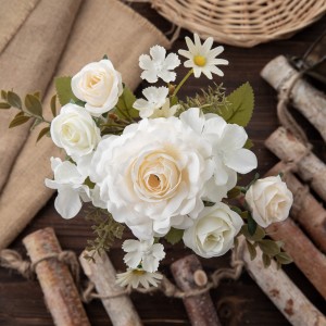 MW55723 Kunstig blomsterbuket Rose Billig bryllupsforsyning