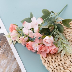 MW55743 ດອກໄມ້ທຽມ Bouquet Rose ການຕົບແຕ່ງ Wedding ຈິງ