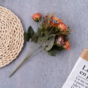 MW57511 Künstlicher Blumenstrauß Rose, neues Design für Hochzeitsdekorationen