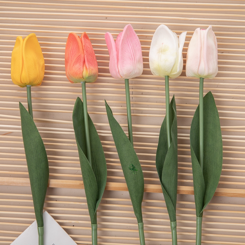 MW59600 Flor decorativa del nuevo diseño del tulipán de la flor artificial