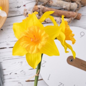 MW68501 Bouquet flè atifisyèl Daffodil Wholesale Wedding Centerpieces