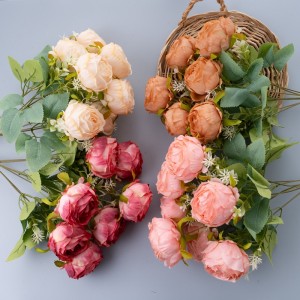 MW31502 Artificialis Flos Bouquet Rose Factory Direct Sale Flower Decorative