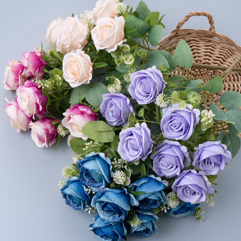 MW31504 Bouquet de fleurs artificielles Rose fleurs et plantes décoratives populaires