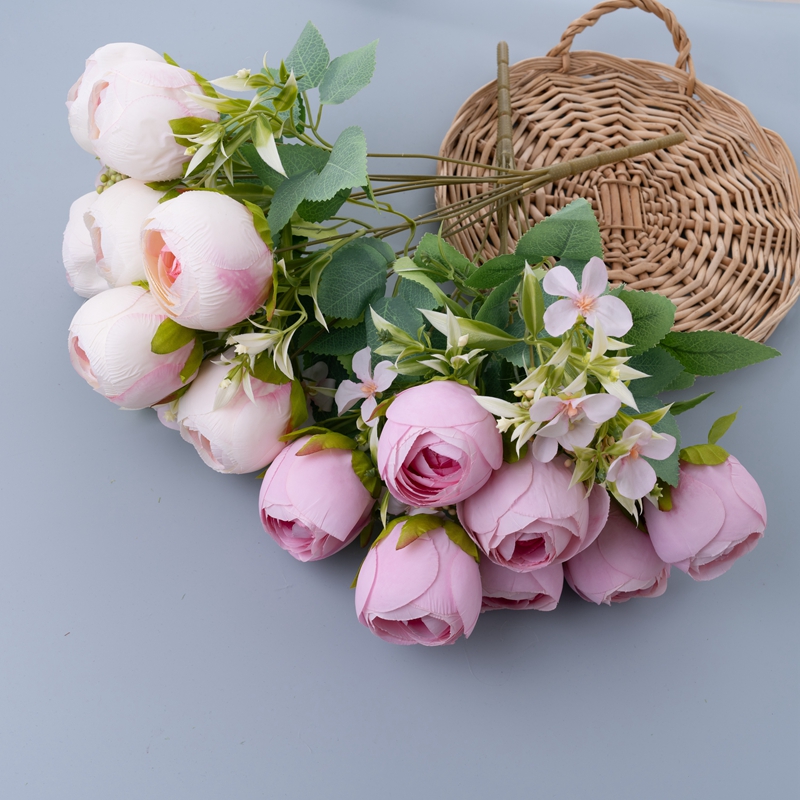 MW31513 Šopek umetnih cvetov vrtnic Tovarniška neposredna prodaja, vrtna poročna dekoracija