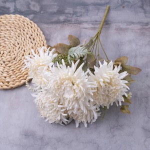 CL10508 Bouquet di fiori artificiali Crisantemu Fiore decorativu di alta qualità
