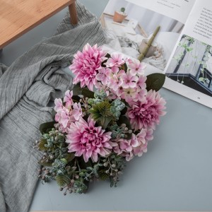CL04506 Bouquet di fiori artificiali Dahlia Fornitura di vendita calda per matrimoni