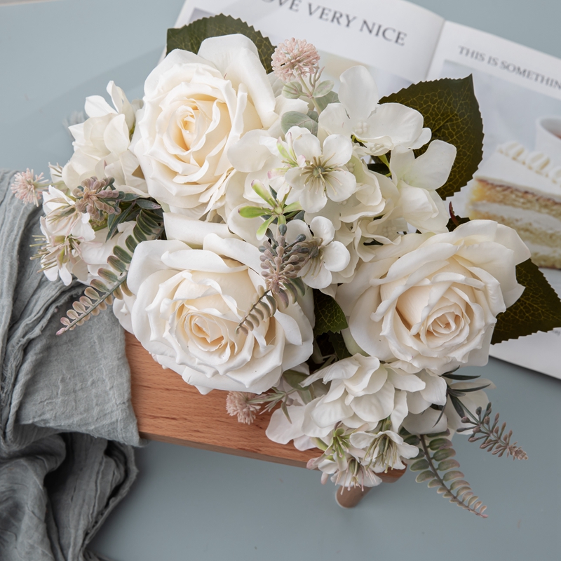 CL04511 Művirág csokor rózsa Új tervezésű dekoratív virágok és növények