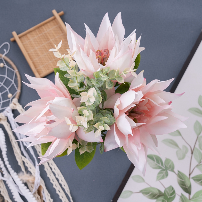 CL77511 Ανθοδέσμη τεχνητού λουλουδιού Lotus Νέας σχεδίασης Προμήθεια γάμου