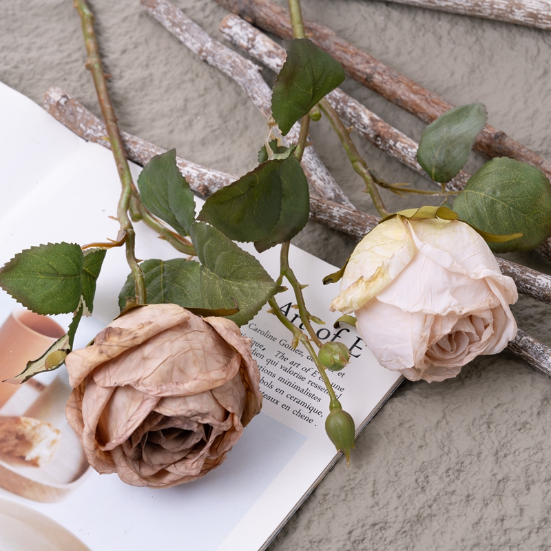 CL77524 Flori artificiale Trandafir Floare decorativă de vânzare la cald