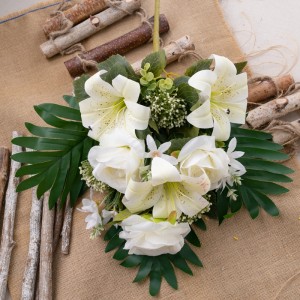 CL81502 Artipisyal nga Bulak nga Bouquet Lily Hot Selling Garden Wedding Dekorasyon