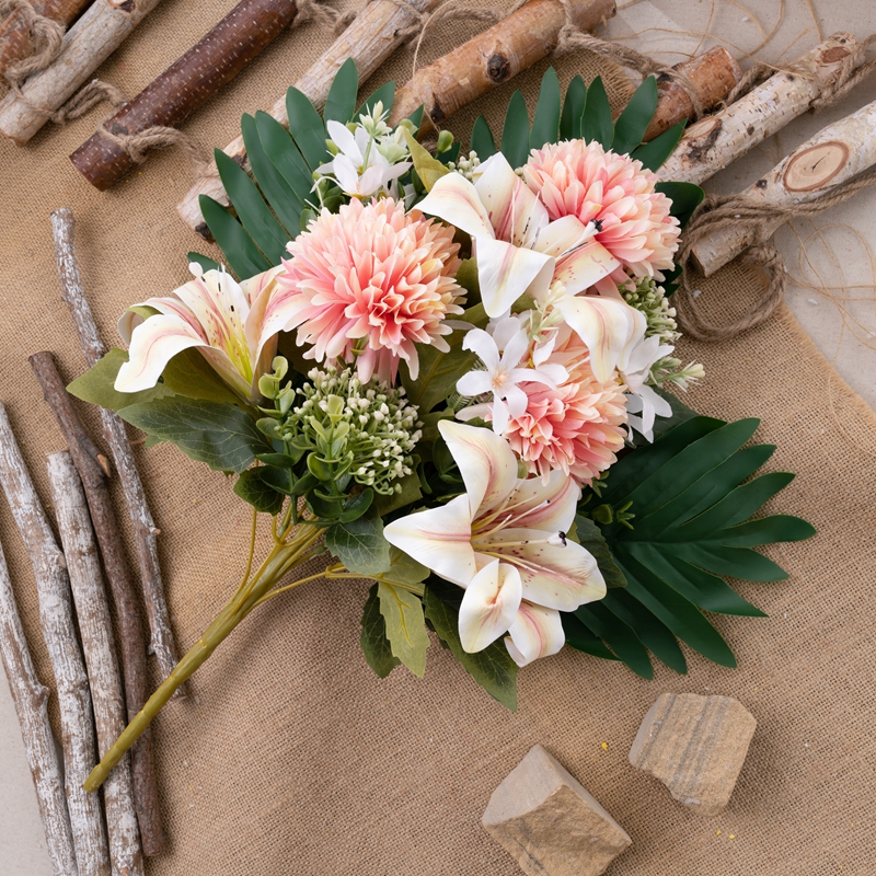 CL81503 Bouquet de fleurs artificielles stroboscopiques, décoration de fête de haute qualité
