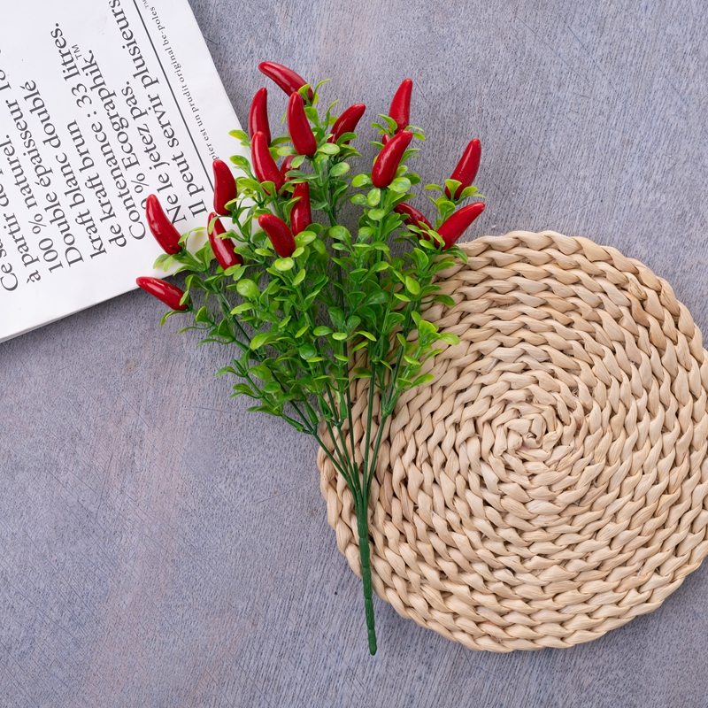 Plante de fleurs artificielles MW02505, fruits Fuchsia, centres de table de mariage, offre spéciale