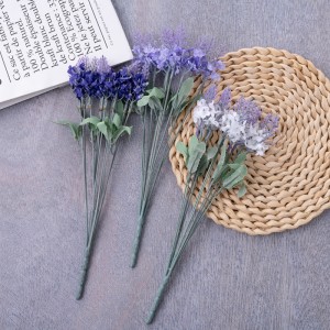 MW02531 Künstlicher Blumenstrauß Lavendel, realistische Garten-Hochzeitsdekoration