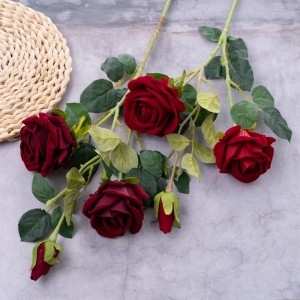 MW03501 Набавка за свадба на големо со роза со вештачко цвеќе