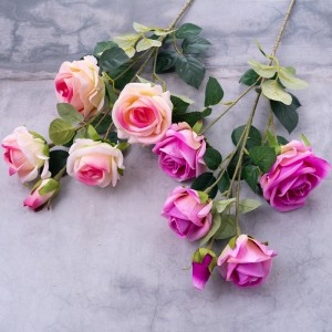 MW03502 कृत्रिम फूल गुलाब उच्च गुणस्तरको सजावटी फूल